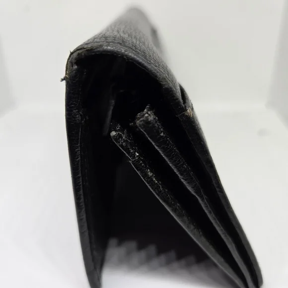 Gucci G Leather long Bifold wallet Black - Picture 9 of 9